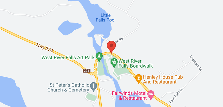 map of 60 Pine Falls Drive